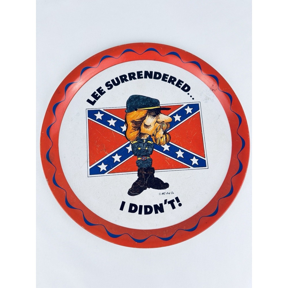 Vintage Novelty Confederate - Dixie Metal Plate - Lee